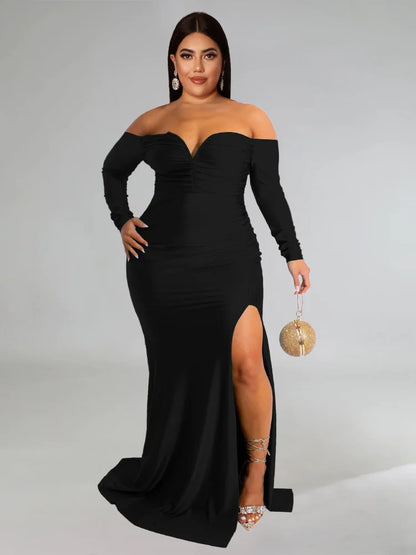 PLUS CURVY ELEGANT DRESSES