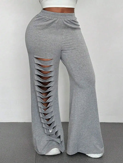 NEXT LEVEL DISTRESSED PLUS CURVY LEGGINGS