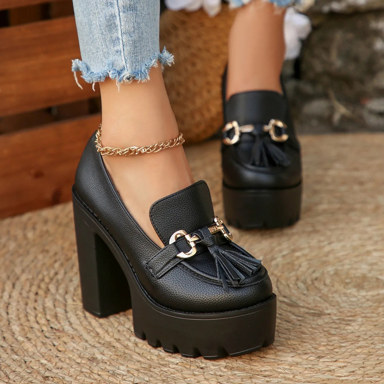 Mary Jane Chunky Heels