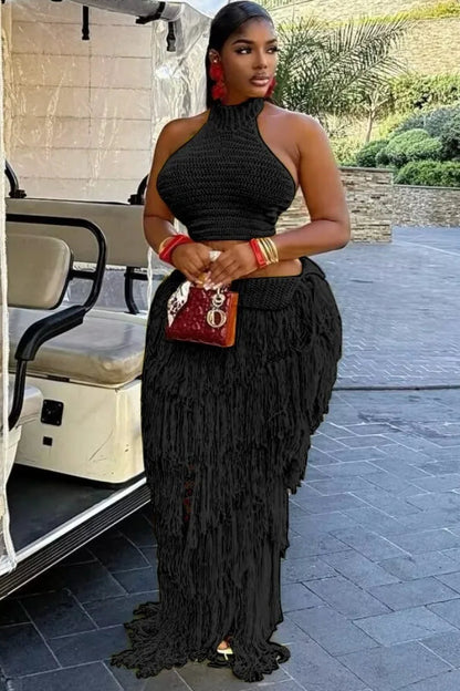 TASSEL PATCHWORK 2 PIECE SET