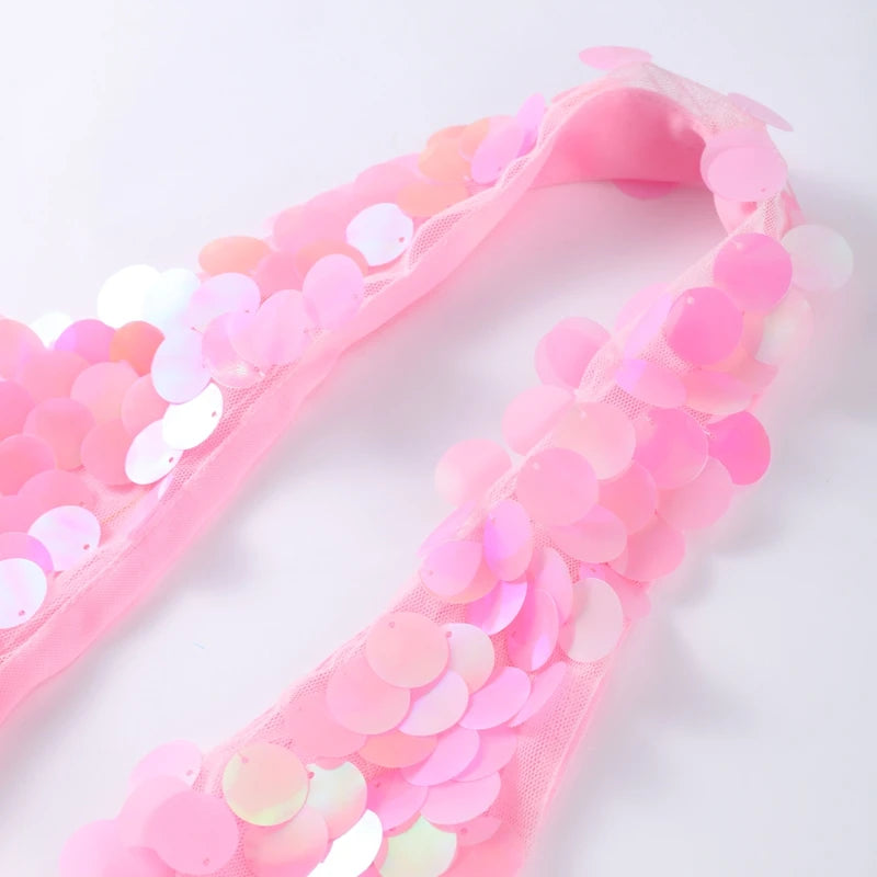 SEQUINED HALTER SKIRT SET